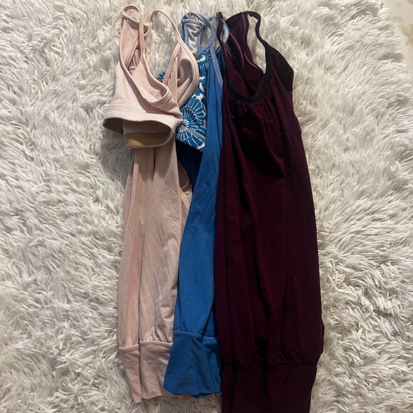 lululemon athletica Tops - BUNDLE (3) LULULEMON RARE 3-Piece Tank & Bra Bundle